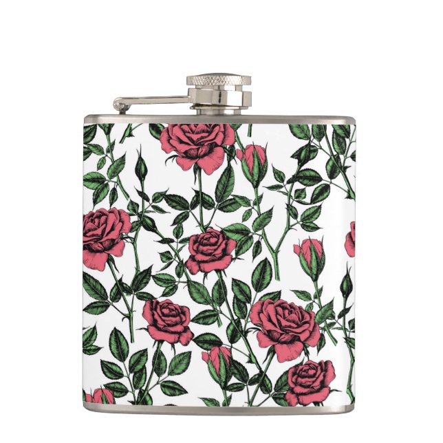 Flasques motif rose (Devant)