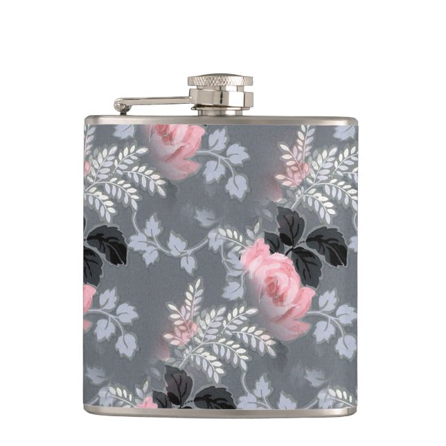 Flasques Motif Rose rose clair (Devant)