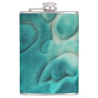 Flasques Motif tourbillonnante en beige turquoise et clair