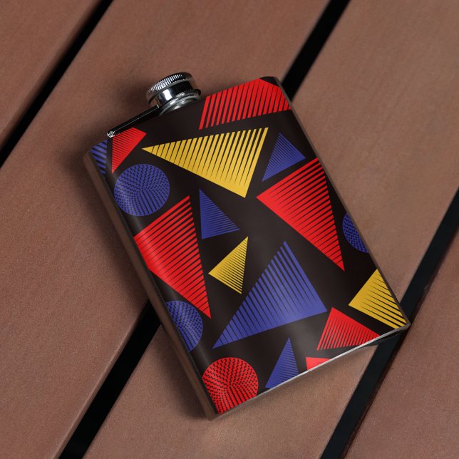 Flasques Motif triangle multicolore (FLASK)