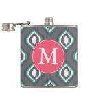 Motif tribal de ikat rétro géométrique | Monogramm