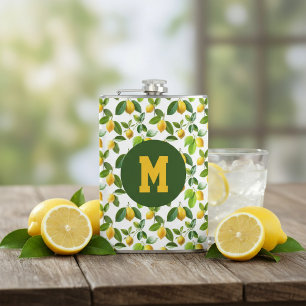 Flasques Motif Zeste de Citron