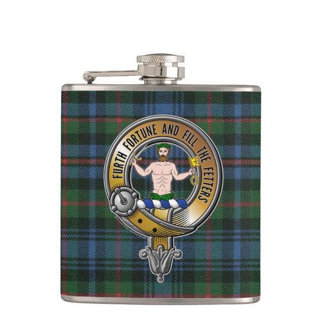 Flasques Murray Atholl Tartan & Badge (Devant)