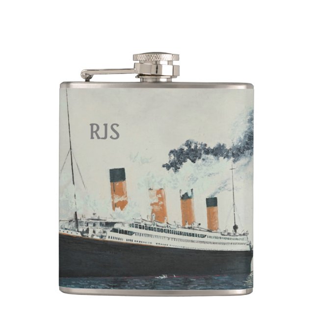 Flasques Navire à vapeur Titanic Personnalisé Maritime (Devant)