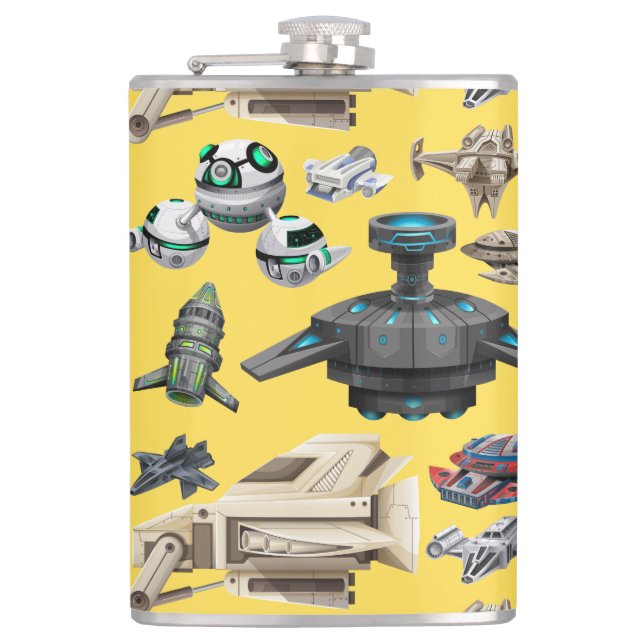Flasques Navires spatiaux, Robots & Droids (Devant)