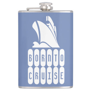 Flasques Né à Cruise. Un cadeau pour l'amoureux de la crois