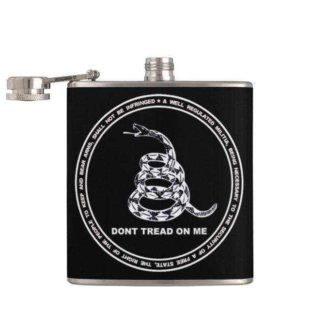 Flasques NE T'EN PRENDS PAS À MOI Vinyl Flask Design (Ouvert)