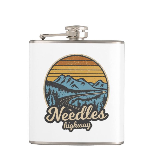 Flasques Needles Highway South Dakota Retro (Devant)