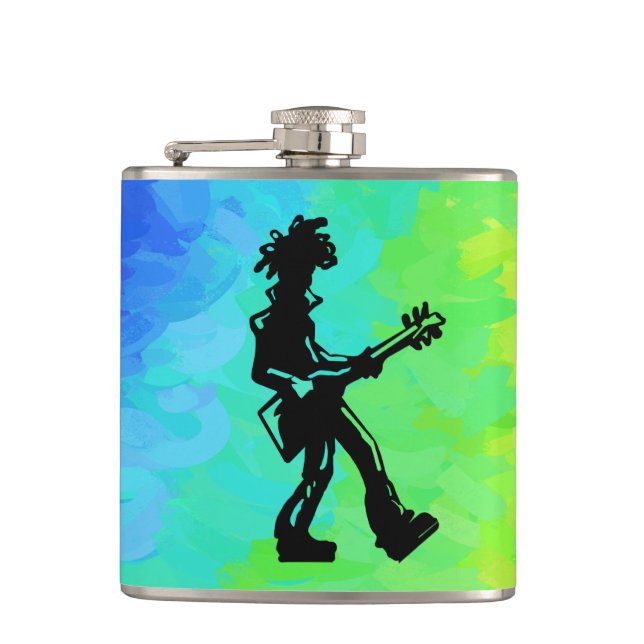 Flasques New York Boogie Nights Guitare Rainbow (Devant)