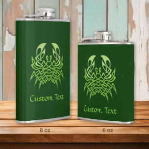Flasques Nœud celtique du crabe vert