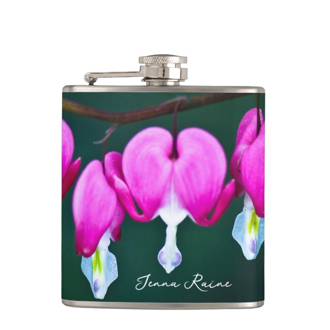 Flasques Nom Bleeding Heart Garden Flowers Flask (Devant)