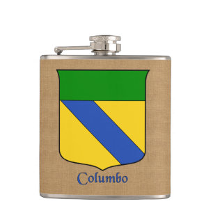 Flasques Nom de famille italien Columbo Historical Heraldic