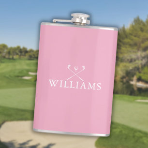 Flasques Nom personnalisé Clubs de golf rose féminins