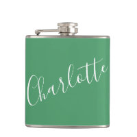 Nom personnalisé Minimaliste Script Vert Kelly