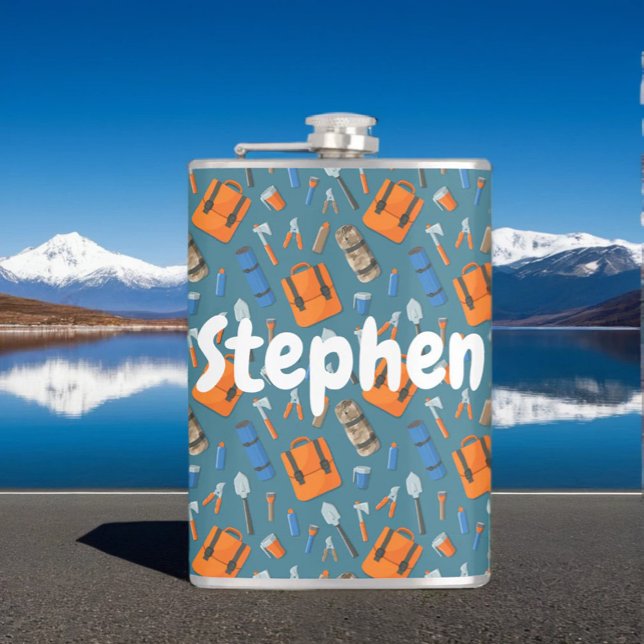Flasques Nom personnalisé Porte extérieure Motif Vinyl (Créateur téléchargé)