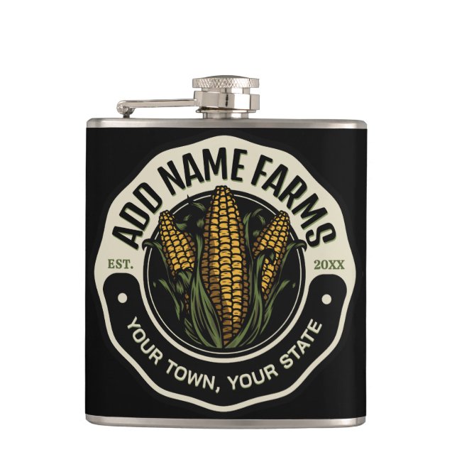 Flasques Nom personnalisé Sweet Corn Garden Agricole (Devant)
