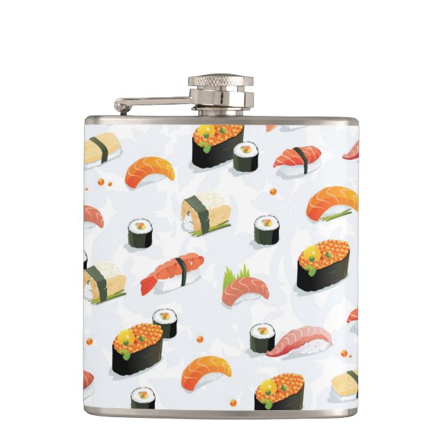 Flasques Nourriture japonaise : Motif de sushi (Devant)