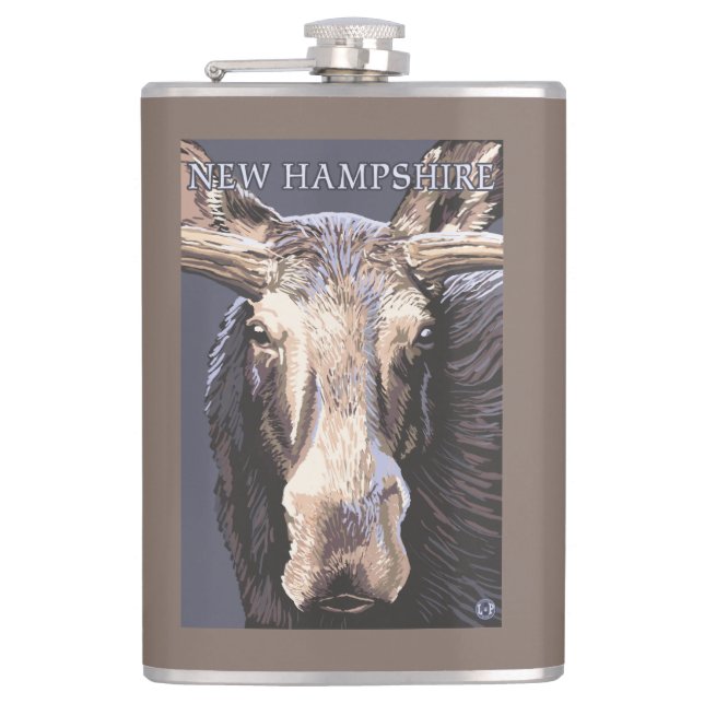 Flasques Nouvelle de HampshireMoose fin (Devant)