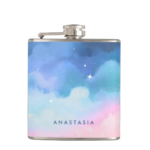 Flasques Nuages Pastel Dreamy Flask personnalisé