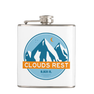 Flasques Nuages Reste Mountain Yosemite Stars Lune