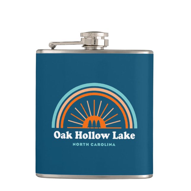 Flasques Oak Hollow Lake Caroline du Nord Rainbow (Devant)