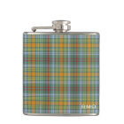 O'Brien Tartan Monogramme vert et orange Plaid