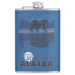Flasques Ours dans le clair de lune - Latouche, Alaska