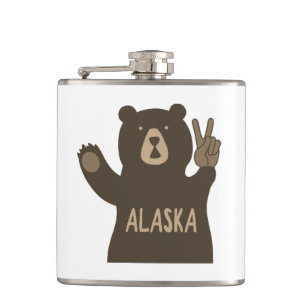 Flasques Ours de paix de l'Alaska