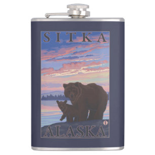 Flasques Ours et CUB - Sitka, Alaska