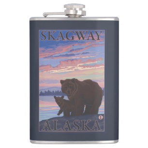 Flasques Ours et CUB - Skagway, Alaska