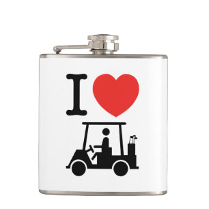 Flasques Panier de golf I Heart (Love)