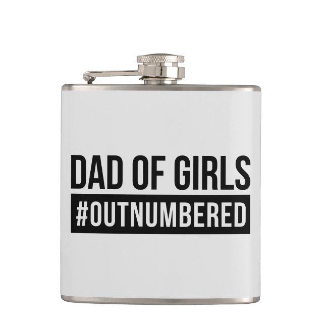 Flasques Papa des filles #Surnuméroté (Devant)