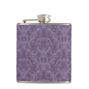 Flasques Papier peint floral pourpre 2