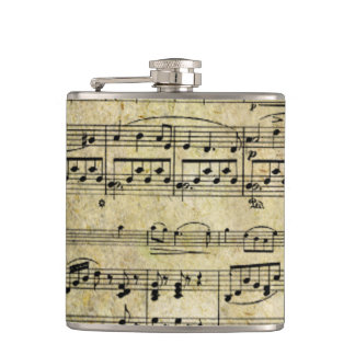 Flasques Papier peint victorien de feuille de musique