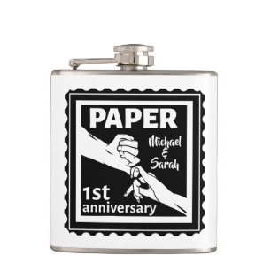 Flasques Papier traditionnel 1er anniversaire mariage