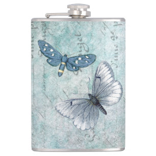 Flasques Papillons vintages Grunge français
