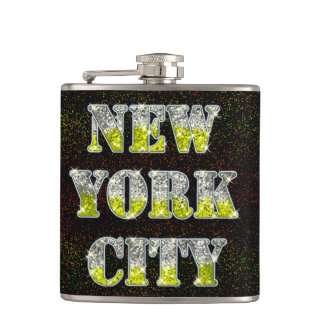 Flasques Parties scintillant d'or Silver de New York