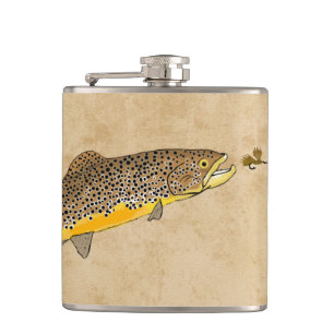 Flasques Pêche de truite Brown