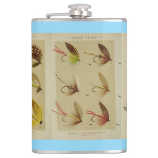 Flasques "Pêcheur à la mouche vintage"