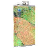 Peinture ridée de style cuir et vert orangé