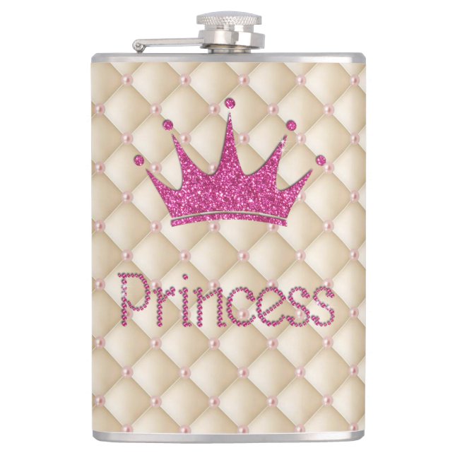 Flasques Perles Charming Chic, Tiara, Princesse, Glitterie (Devant)
