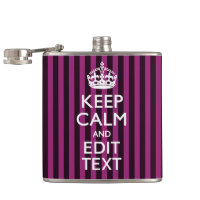 Personalisé KEEP CALM Votre Texte Fuchsia Stripes