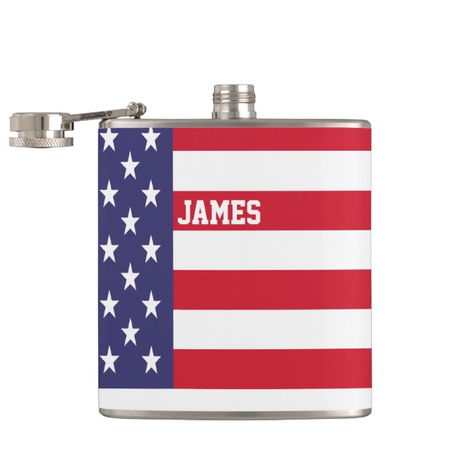 Flasques Personnalisé États-Unis Drapeau américain Patrioti (Ouvert)