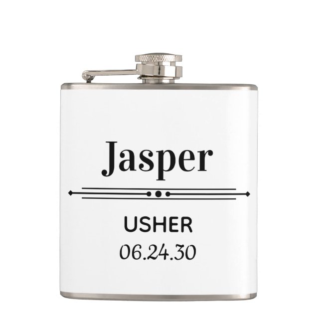 Flasques Personnalisé Usher (Devant)