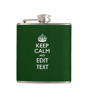 Flasques Personnalité du KEEP CALM AND Edit Text