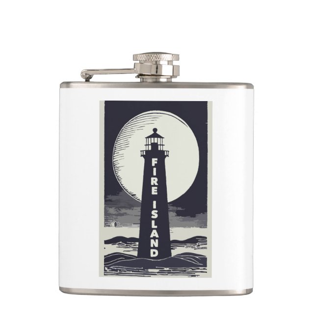 Flasques Phare de Fire Island New York Moon (Devant)