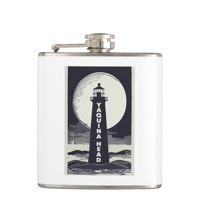 Flasques Phare de Yaquina Head Oregon Moon (Devant)