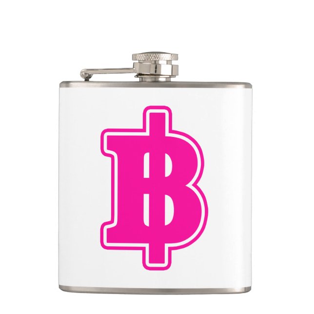 Flasques PINK BAHT SIGNER ฿ Thai Devise ฿ (Devant)