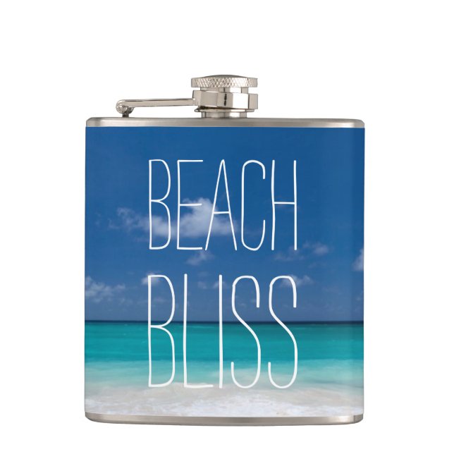 Flasques Plage tropicale Bliss Carribbean Holiday (Devant)