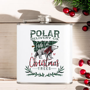 Flasques Plaid frais polaire d'arbres de Noël de coupe de